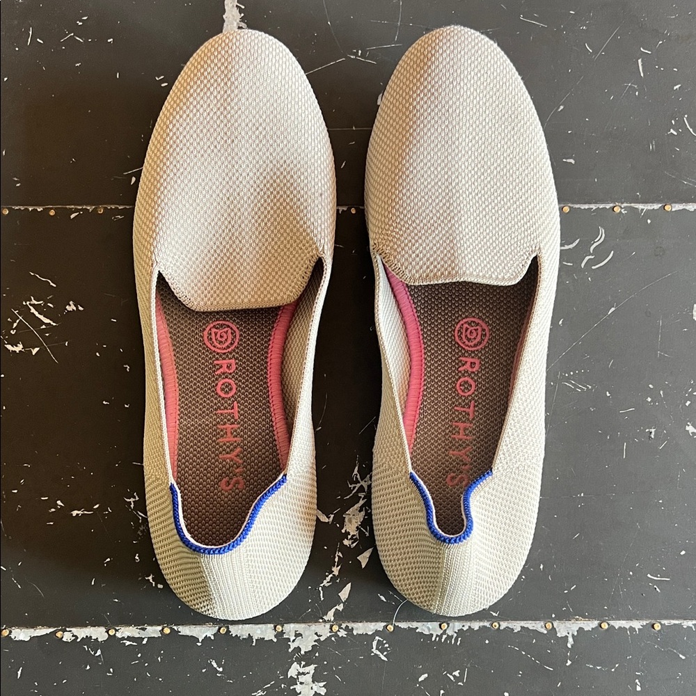 Rothy's The Loafer In Linen Double Stitch